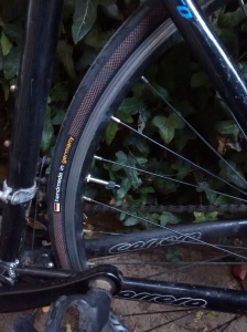 My new German tyres - puncture and weather resistant... they are badass